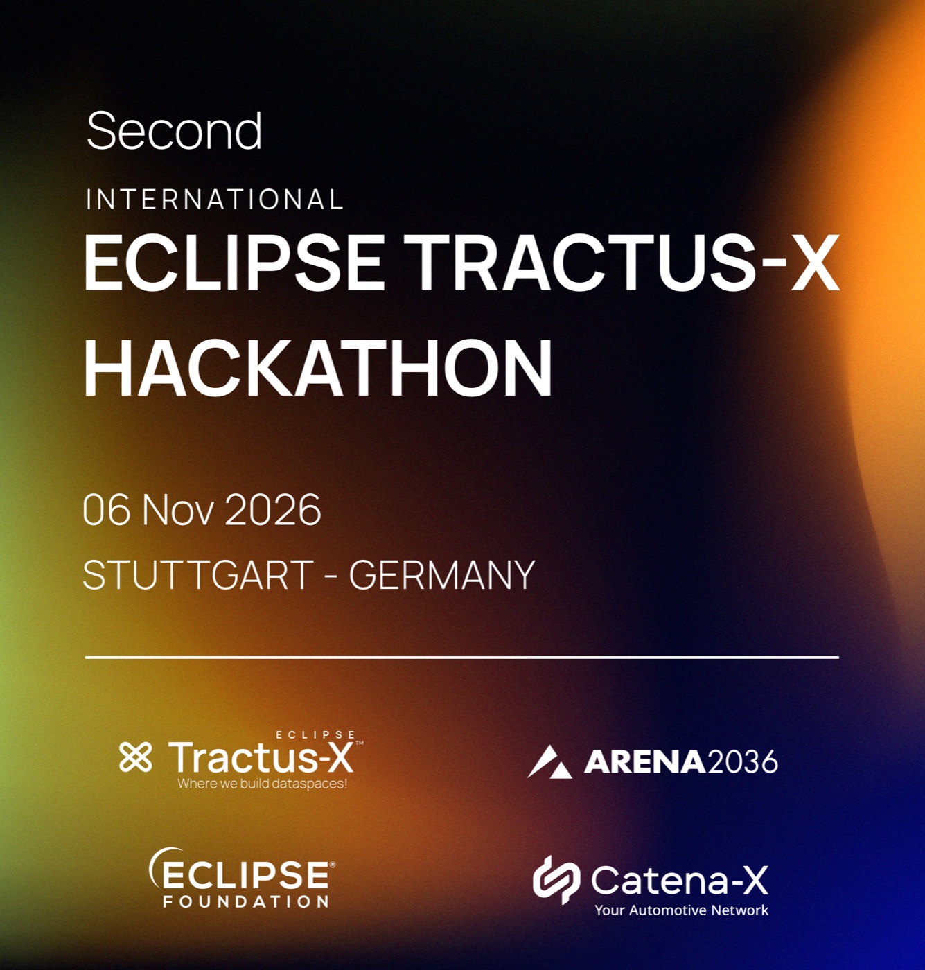 Second International Eclipse Tractus-X Hackathon — 06 Nov 2026, Stuttgart, Germany