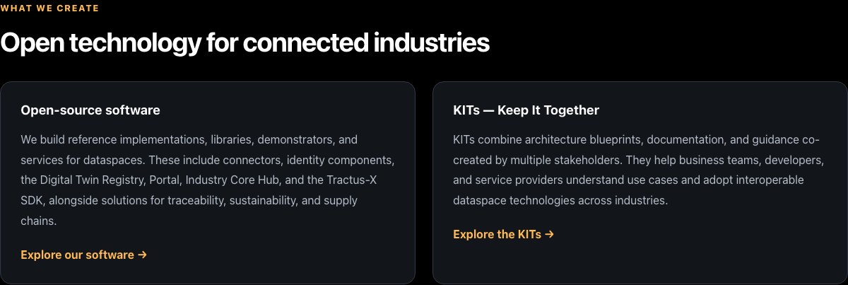 What we create: open-source software and KITs