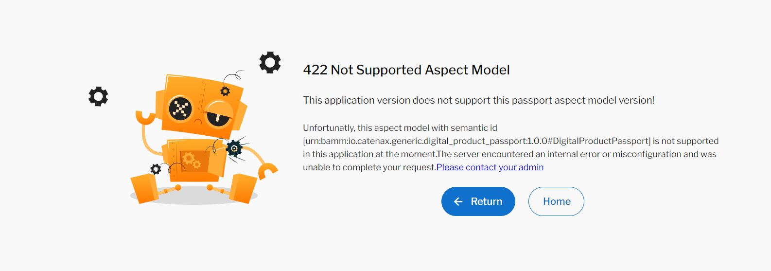 Aspect Model Not Supported