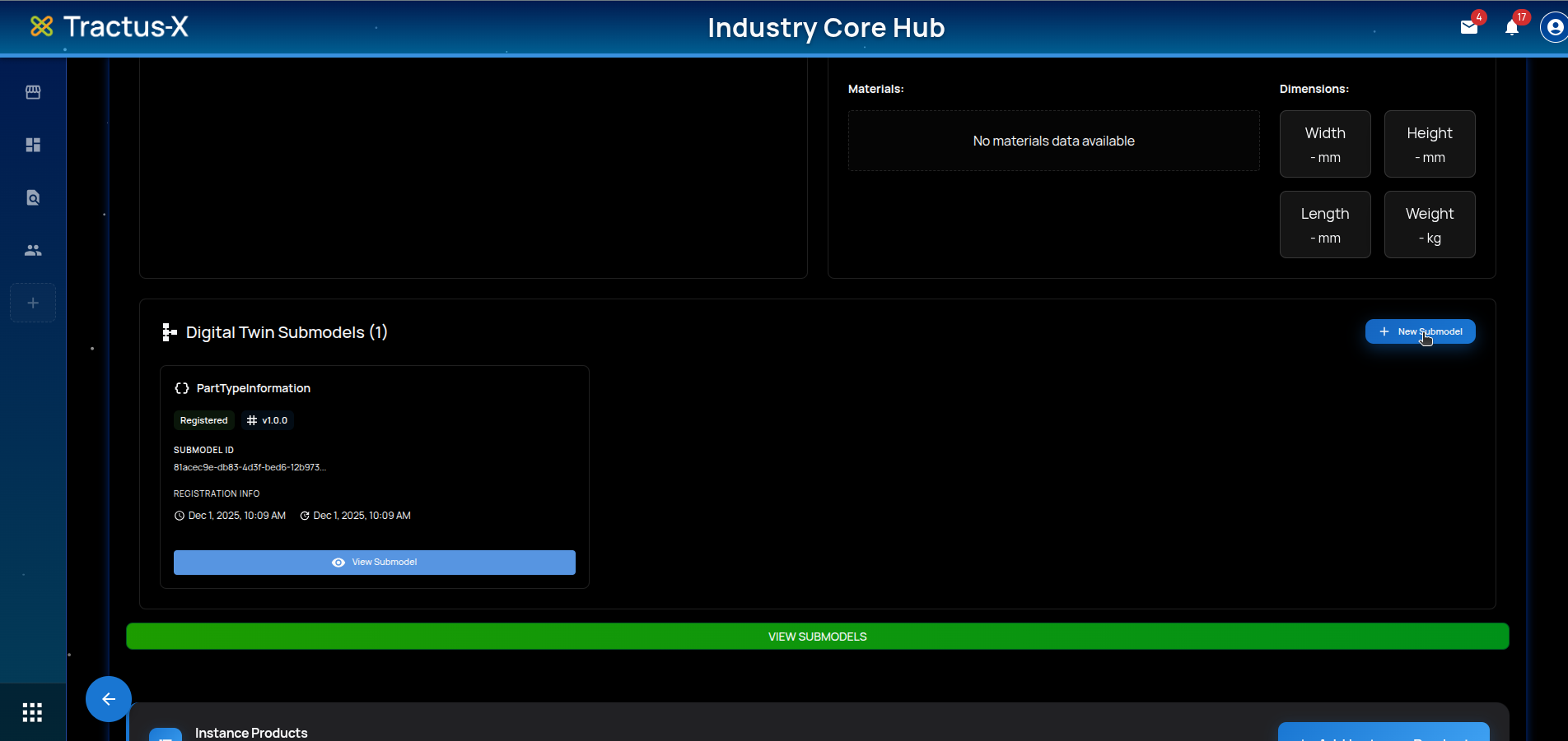 Launch Submodel Creator – button location