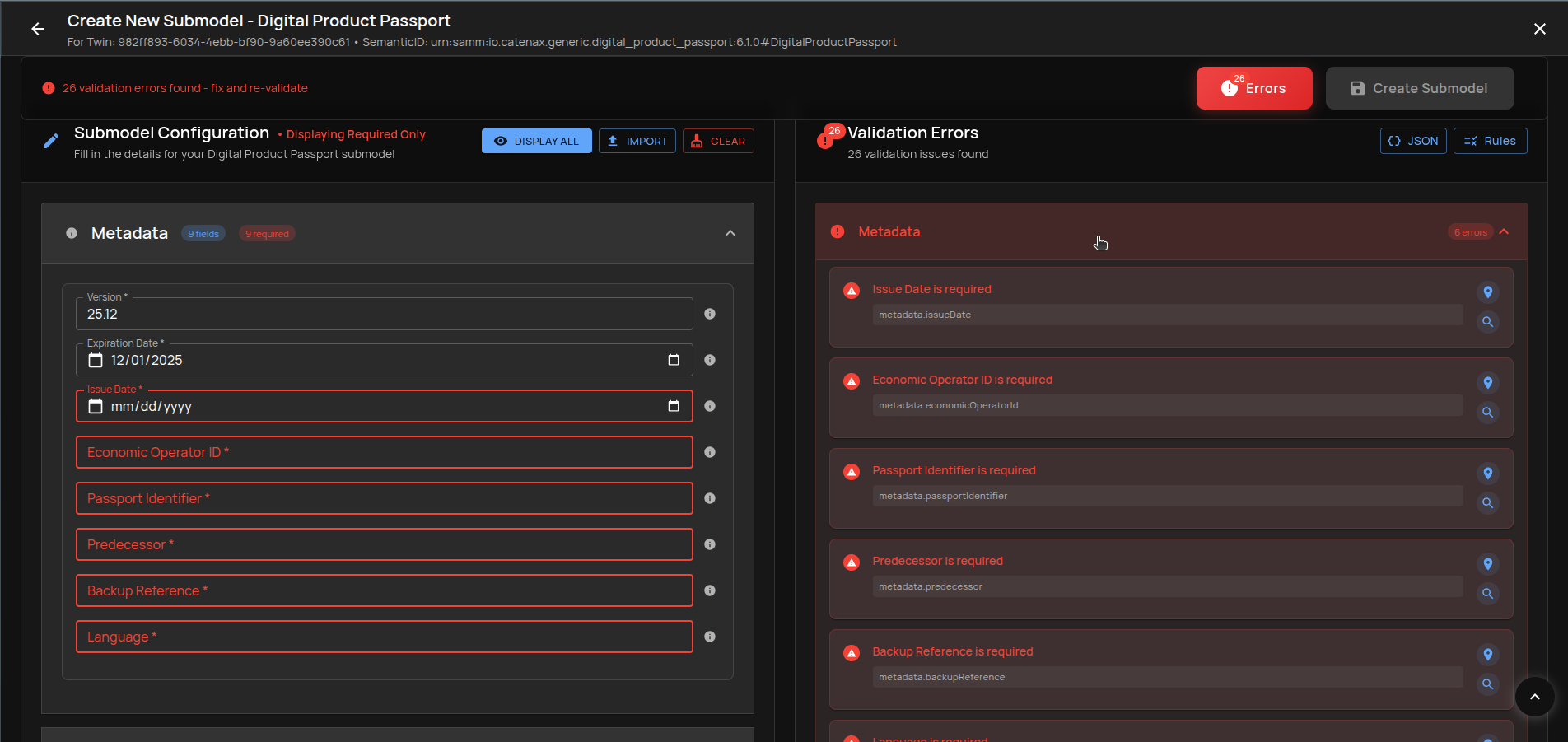 Expand errors – group details