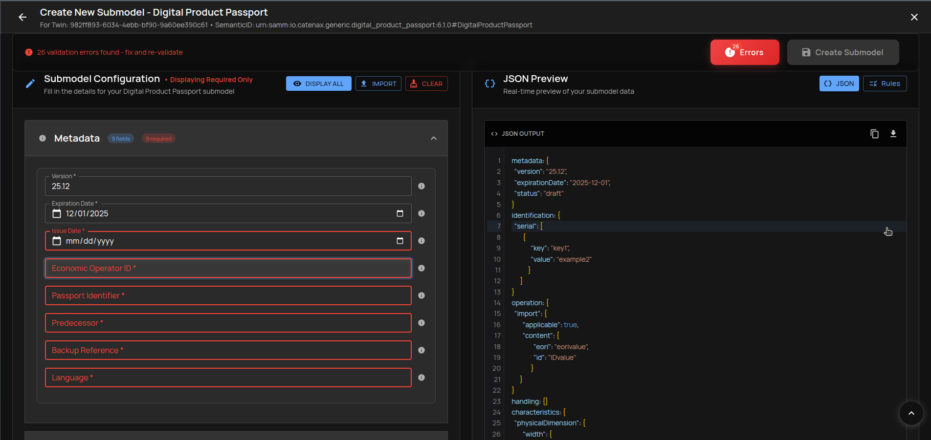 Field focused – correction